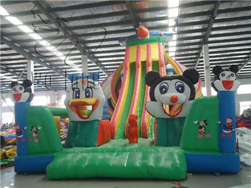 big cartoon commercial inflatable bouncy slide