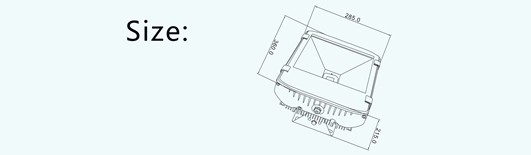 CE, RoHS Outdoor Fitting 200W LED Flood Light