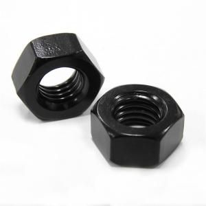 Quality 3/8 1/2 GR 2 Blacken Heavy Duty Hex Nuts High Strength Zinc Plated DIN934 wholesale