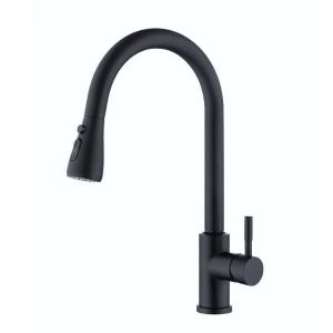 Quality Wanhai Cartridge Black SUS304 35mm Touch Sensor Kitchen Faucet wholesale