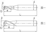 F20 2B Solid Ball End Milling Cutters 2 Flute