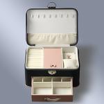 Natpak Pearl White Black Jewelry Cases Small Boxes For Jewelry