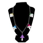 Christmas Gift Rainbow Stainless Steel Necklace Chain For Women Little Girls
