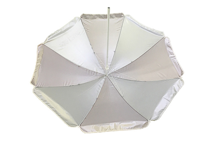 34 Inch Advertising Outdoor Beach Parasol Uv Protection Custom Made Printing