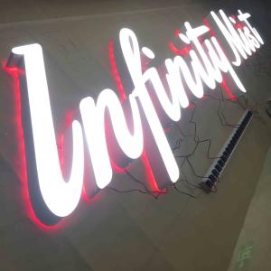 Quality Outdoor Custom Laser Cut Metal Logo Signs Light Up Sign Board HIGHSPAN wholesale