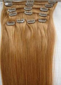 Quality 10# 20 Clip In Human Hair Straight Human Hair Weave For Personal Care wholesale
