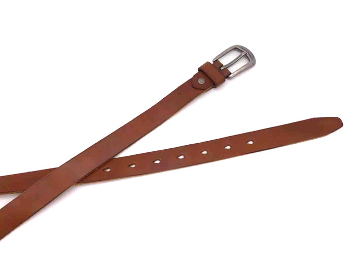 120cm Womans Cowhide Leather Belts Western Retro Buckle