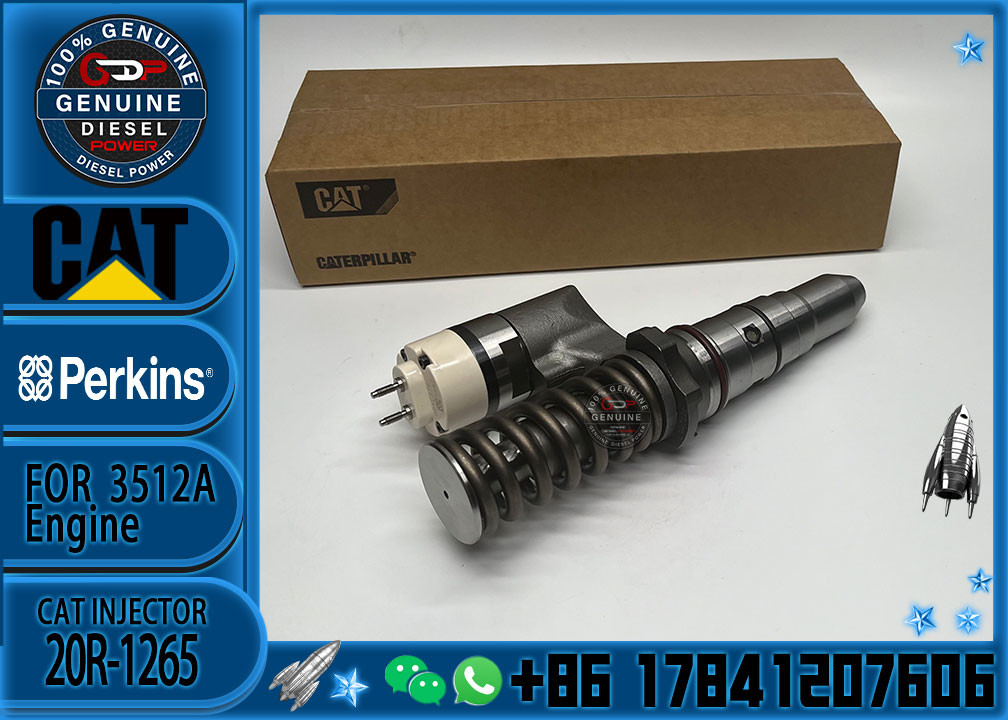 Diesel Engine Fuel Injector 392-0201 392-0206 20R-1265 for 3512B 3516B Construction Machinery Engine Parts Common Rail I
