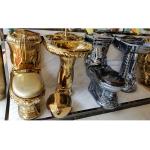 Easy Operation Durable Ceramic Sanitary Ware Wash Basin Closestool Gold Silver