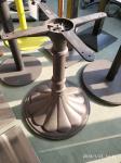 Metal Cast Iron Restaurant Table Bases / Powder Coating Tulip Table Base