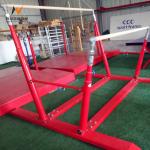 Foldable Uneven Bars and Mat for Children's Gymnastics in the Gym