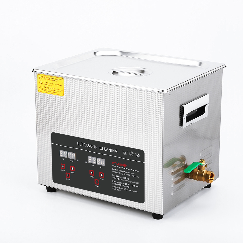 Powerful Ultrasonic Parts Washer Digital Heated Timer Tank Capacity 10L
