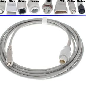 Quality Nihon Kohden IBP Cable 684090 Compatible IBP Adapter Cable wholesale