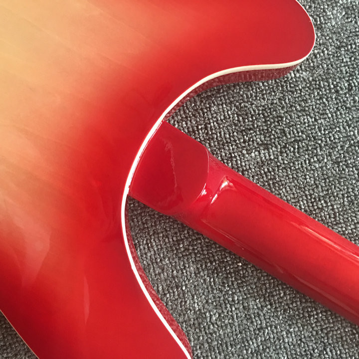 Cherry red 24 frets and12 strings Rickenback 360 electric jazz guitar semi hollow Ricken 330 jazz guitar