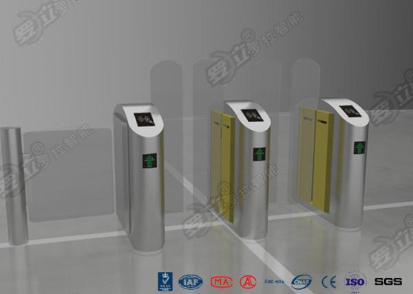 IC / ID Identification Sliding Barrier Turnstiles Stainless Steel DC Servo Motor