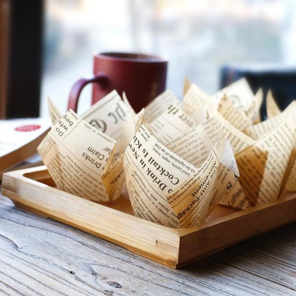 Cheap High Temperature Resistance Baking Cup Liners Newspaper Packing Material for sale