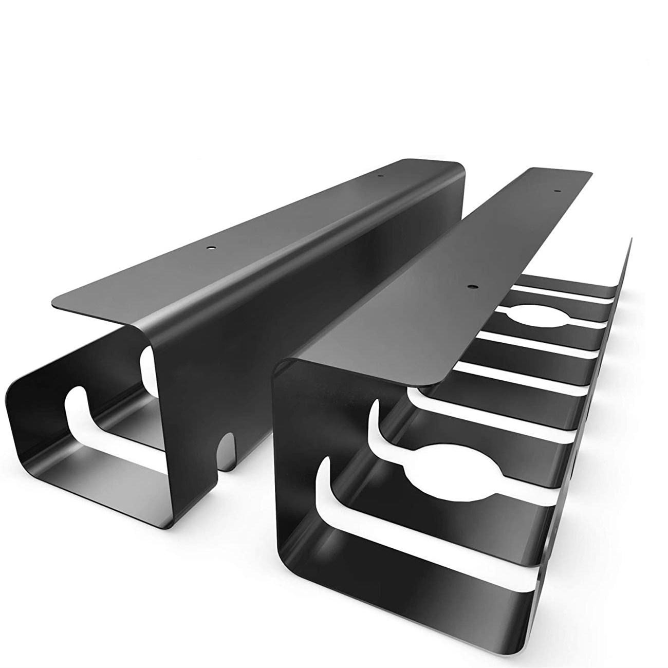 Office Under Desk Cable Management Organizer 1mm Thickness Customized Logo Acceptable
