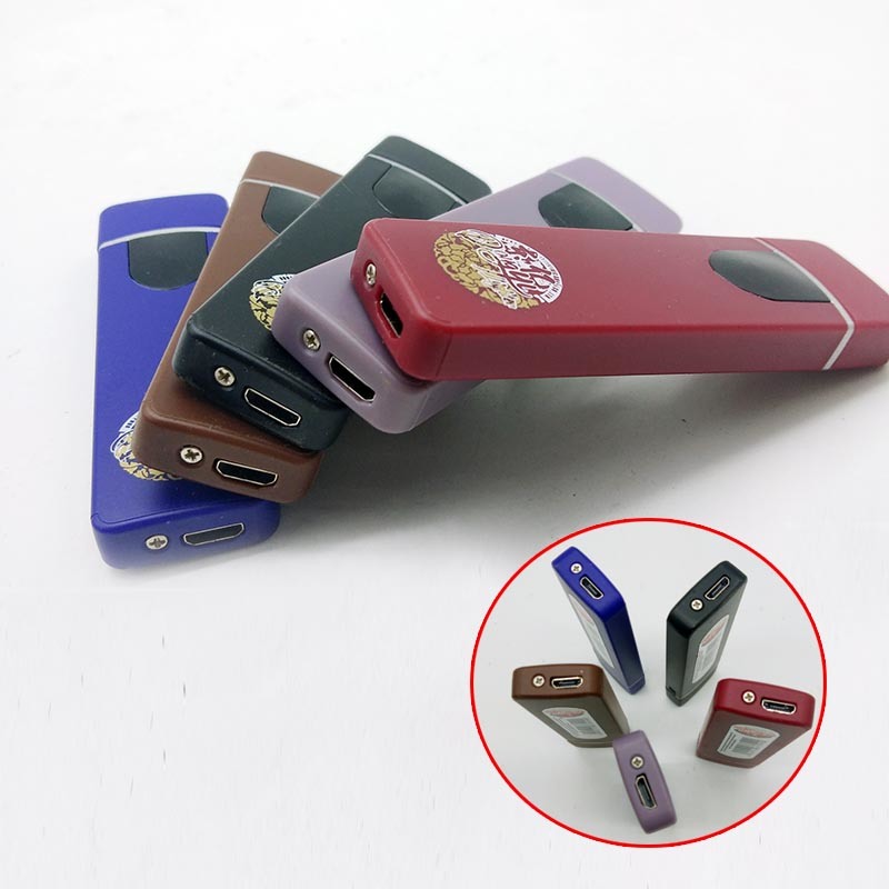 New Arrival Hot Sell Gift Box Packing USB Rechargeable Long Flameless Lighter