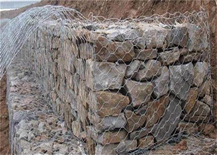Iron 2 X 1 X 1m Pvc Coated Gabion Wire Mesh For Cages