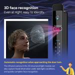 Glomarket Tuya 3d Face Cerradura Inteligente Automatic Electric Wifi Camera