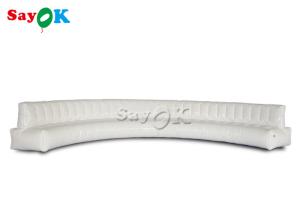 Quality 6.367m Curved White Multifunctional Furniture Inflatable Air Sofa wholesale