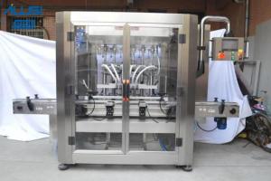 Quality Four Heads Liquid Filling Machine Pneumatic Piston Cosmetic Cream Paste Filler With Heating wholesale