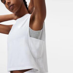 Quality Loose Sleeveless Workout Crop Tops Polyester Spandex Muscle Tank Shirts wholesale