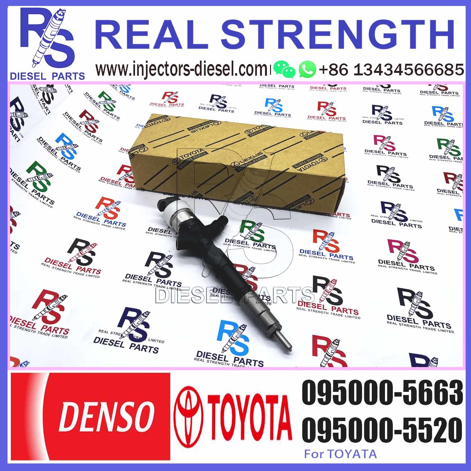 Quality Diesel Engine Parts 23670-30050 Common Rail Fuel Injector Assembly 095000-5663