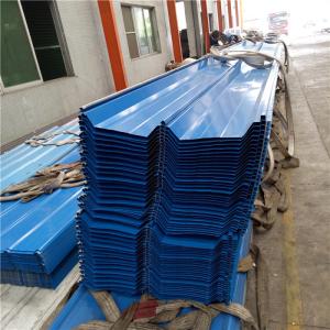 Quality 35 years 760mm blue corrugated roof sheets with 0.426mm for prefab buildings wholesale
