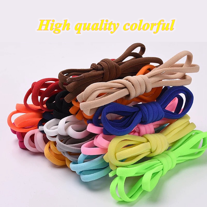Custom Flat Colored Elastic No Tie Shoe laces For Lazer