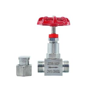Quality J23W Stainless Steel Weld Needle Valve Unilateral Function Bypass-Valve Handle Color Red wholesale