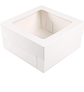 Customized Color 10x10x10 Square Cake Boxes for Packaging Desserts and Pastries