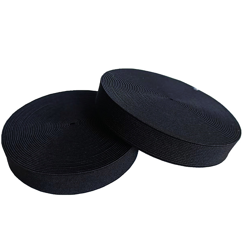 Braided 1.8cm Polyester Elastic Webbing 18mm Fabric Elastic Band For Sewing