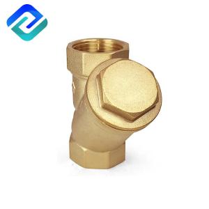 Quality DN15 316 Stainless Steel Brass SS Y Strainers Filter Manual Mesh Insert Hexagon Plug wholesale