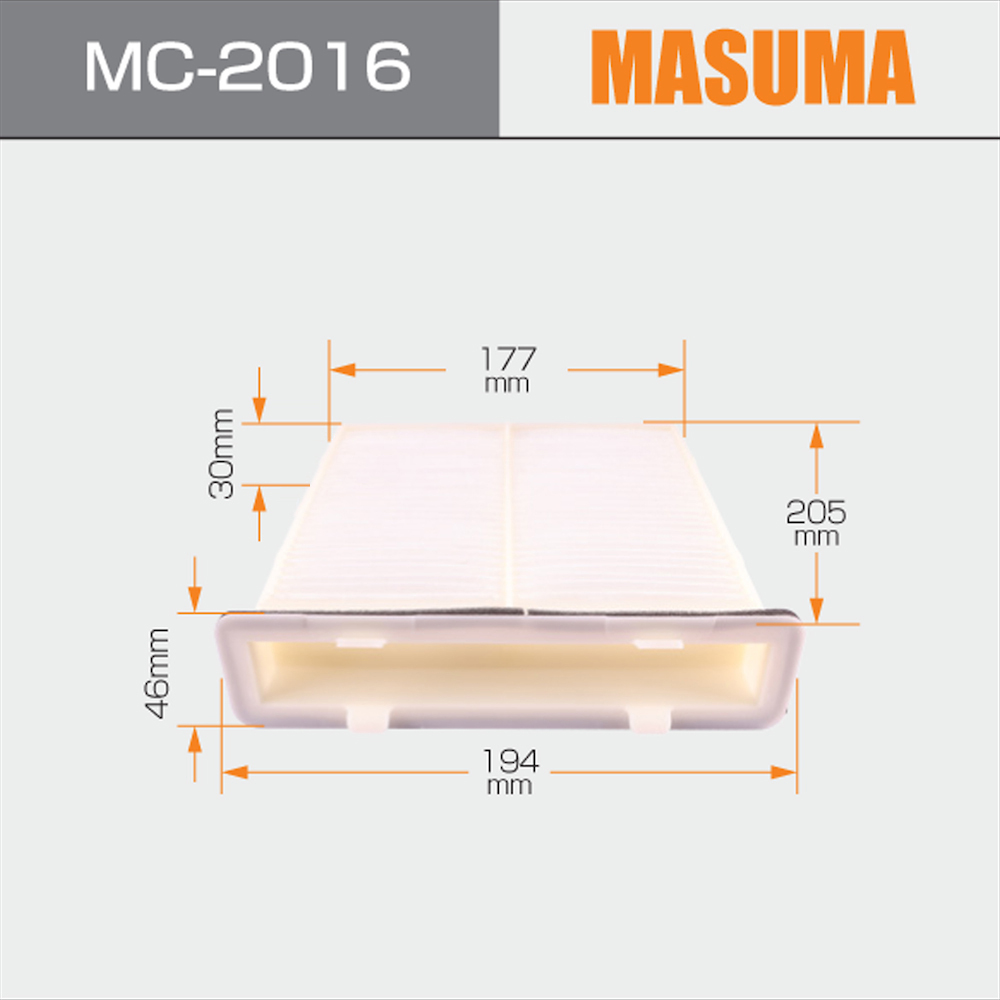 1 Cabin Filter 95860-80J00 for SUZUKI SX4 23*21*5.2 cm from MC-2016 MASUMA Auto