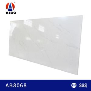 Quality Dazzling 25MM White Veined Calacatta Kitchen Island Quartz Table Top wholesale
