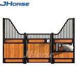 Farm Machinery Equestrian Metal Stall Fronts Bamboo Steel Frame Horses Stable