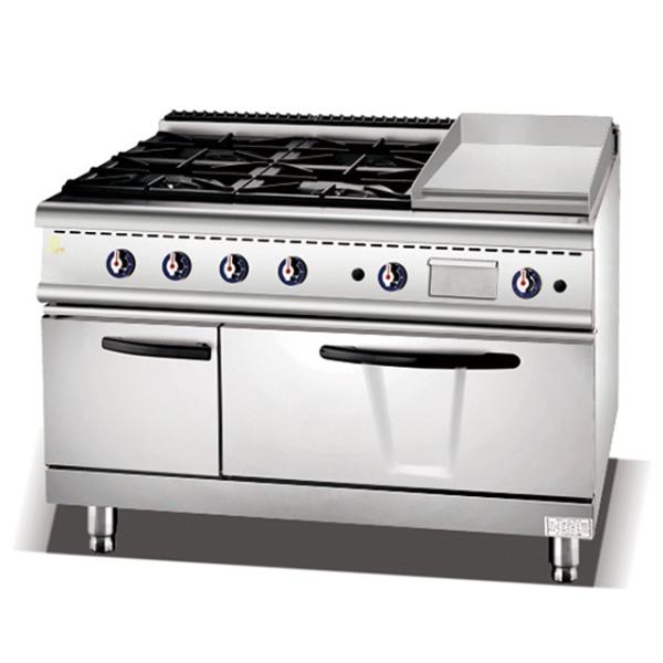 Efficiency Gas Restaurant Cooking Equipment Lightweight Model for NG/LPG