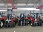 China made 4x4 diesel rough terrain forklift truck 3.5 ton for off road