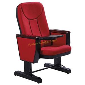 Quality Movable Wooden Writing Tablet Auditorium Chairs With Caster Wheel / Theater Seating Furniture wholesale
