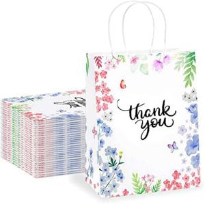 Quality Candle Custom Wedding Thank You Kraft Paper Gift Bags With Twist Handle Customized Logo wholesale