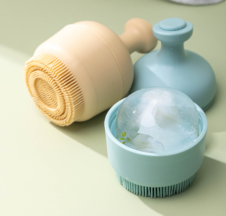 Sustainable Silicone Beauty Facial Ice Mold Roller Massager for Face Eyes and Neck