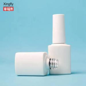Quality 8ml Nail Polish Glass Bottle Square With Brush Empty Gel Uv Nail Polish Bottle wholesale