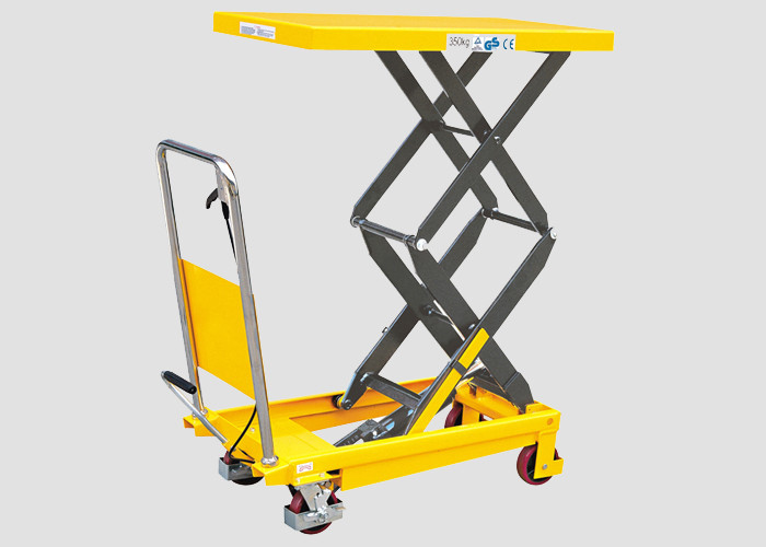 Portable Lightweight Double Scissor Lift Table Hand Operated 700 * 450 * 35mm