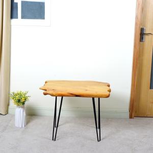 Quality Knock Down Package Metal Feet 5mm Solid Wood Coffee Tables wholesale