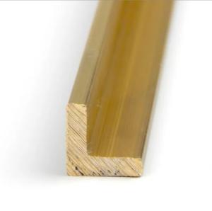 Quality Golden Color Durable 10mm Brass L Profile 6m Length EN CW600N wholesale