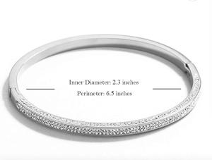 Quality Dia 2.3in Gold Rhinestone Bracelet Luxury Wristband Embellished Bangles wholesale