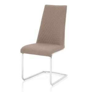 Quality Linen Fabric 440mm 980mm 10KGS Stainless Steel Frame Dining Chairs wholesale