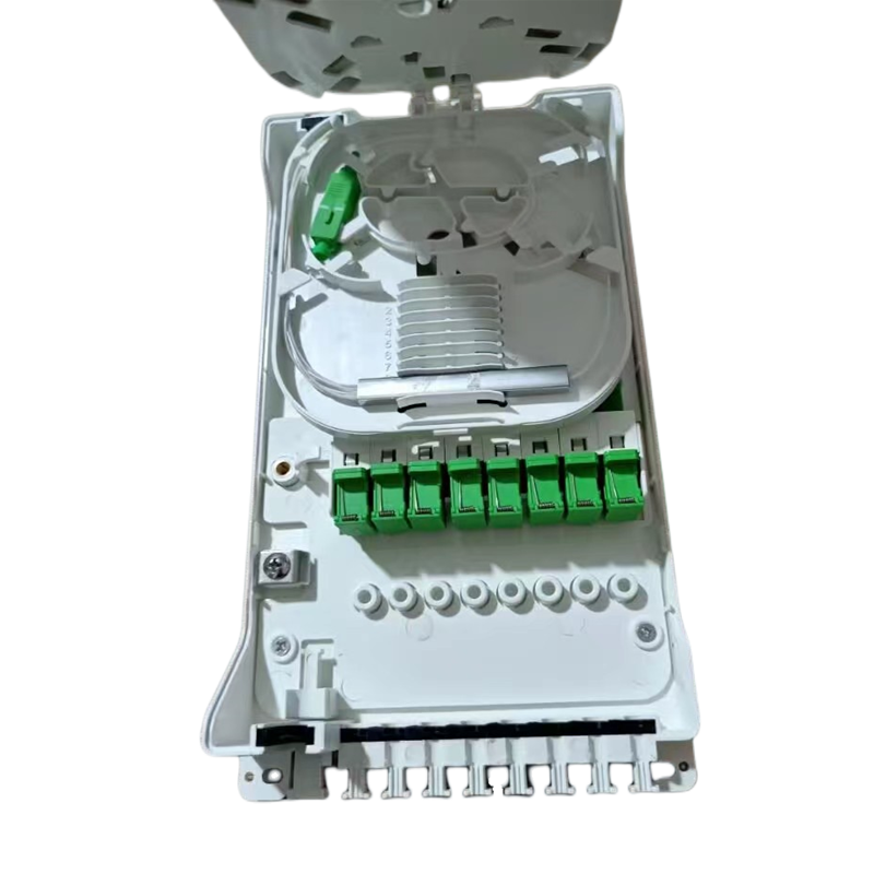 FTTH Distribution Box Chinese Fiber Optical FAT-8T ABS Material Time 1 year