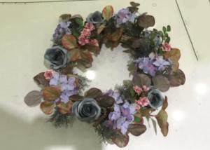 Quality Vivid Handmade 55cm Autumn Artificial Wreath wholesale